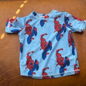 Spider-Man Kids Swim Rashguard - Blue and Red